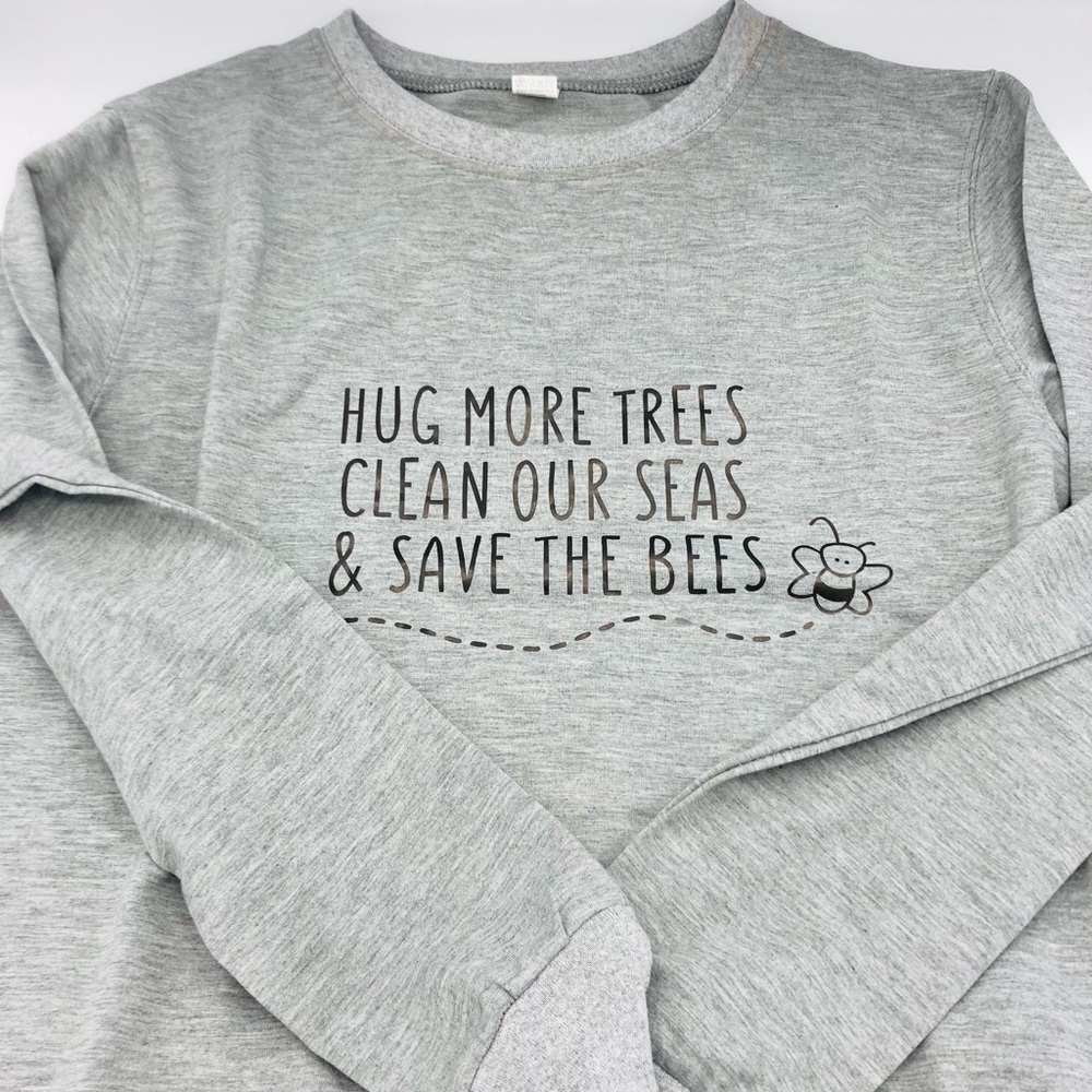 Love the planet long sleeve grey shirt